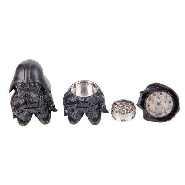 Sort Warrior Metal Zink Legering Urtekværn Til Tilbehør Cre sort onesize black onesize