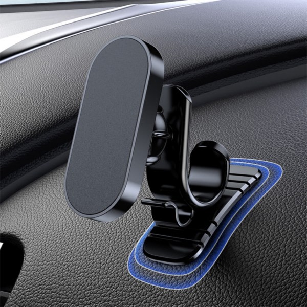 Telefonhållare för bil, magnetiskt biltelefonfäste för fordonsinstrumentbräda, 360 justerbart ställtelefon bilvaggor