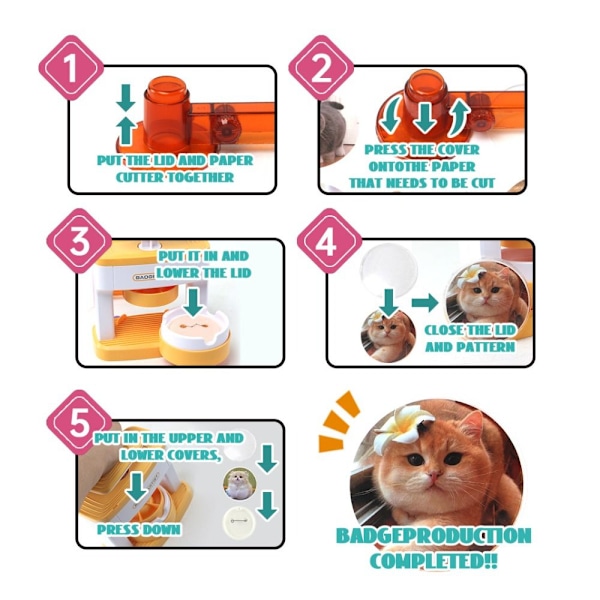 Barnes Badge Button Maker DIY Knappemaskin