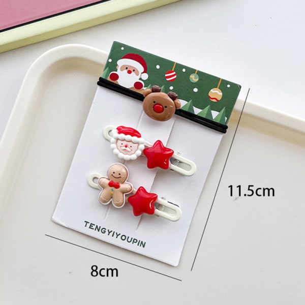 3 kpl/setti jouluhiusneulat hiuspanta naiset tyttö joulupukki S A1 one size A1 one size