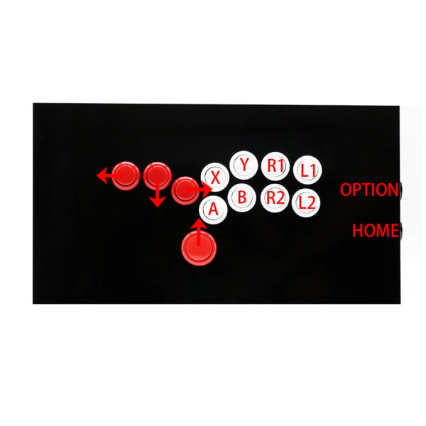 Metallikoteloinen Pelikahva Kaikki Napit Hitbox-Tyyli Arcade-Ohjain Taistelutikku Ohjain PC-Pelivarusteille