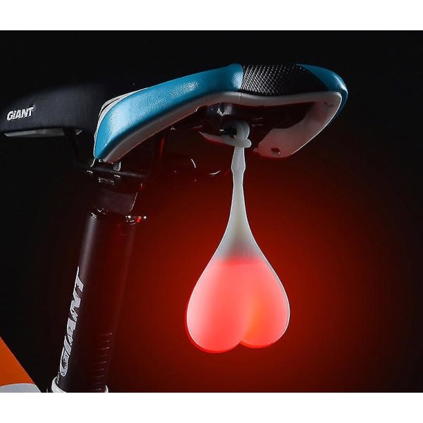Cykelbollar Svans Silikonljus Creative Bike Vattentät Night Essential Led-varningsljus Cykelryggstöd Ägglampa (blå) Blå