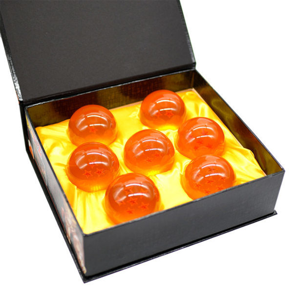 DragonBall Z Stjärnset med 7 st kristallkulor i presentförpackning för barn