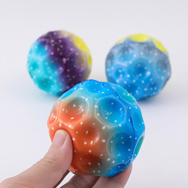 Galaxy Moon Ball Extrem hög studsande boll Rymdboll Barn A2 one size A2 one size
