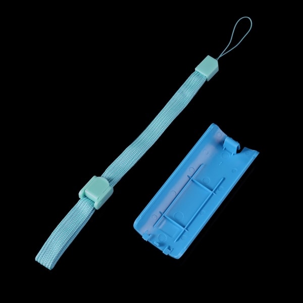 for Wii-fjernkontroll for etui, deksel for spillkontroller Silikon for etui og håndleddsstropp for Wii Blå