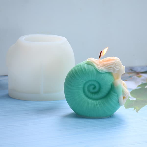1 stk Conch Maiden lysform, egnet for festdekorasjon DIY-gave