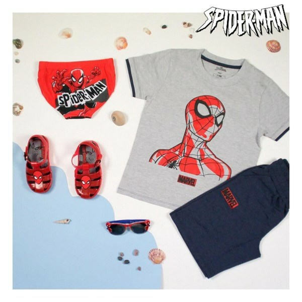 Badedragt Børn Spiderman Rød