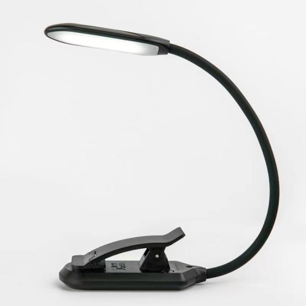 Boklampe med 3 lysfarger og dimmer / Oppladbar leselampe