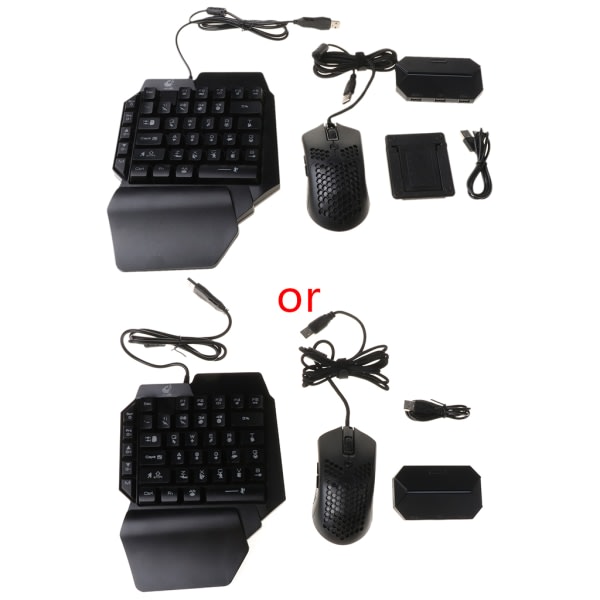 Mobil Controller Spil Tastatur Mus Konverter til PUBG Controller Gamepad USB Forlænger til Android Mobiltelefon null - C