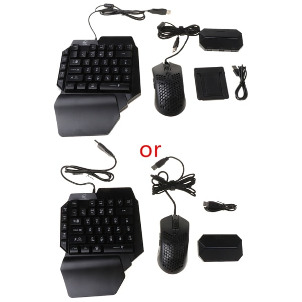 Mobil Kontroller Spill Tastatur Mus Konverter for PUBG Kontroller Gamepad USB Forlenger for Android Mobiltelefon null - C