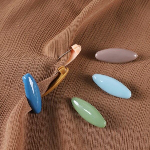 Hijab Pin 8 Stykker Diamanter Form Muslimske Kvinner Hijab Sari Pins Flerfarget Sikkerhetsnåler Plast Skjerf Klips Brosje null - 7