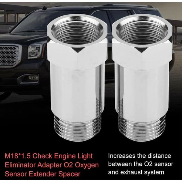 2 stk. 45 mm M18 1.5 Ilt Sensor Check Engine Light Eliminator Adapter O2+Ilt Sensor ...