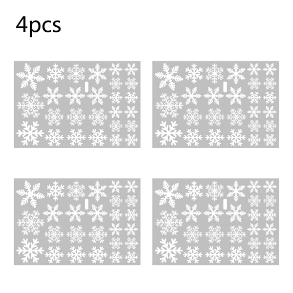 108 Fönsterdekorasjon for jul og vinter Snowflake-dekoration for dörrar vitrinskåp eller glassfront