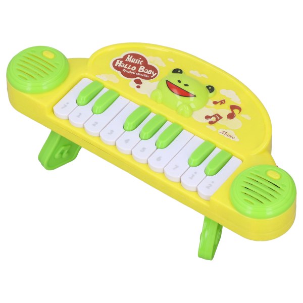 Baby 10 tangenter Intressant odla musikutbildning ABS-material Miniklaviaturpiano för barnGrön