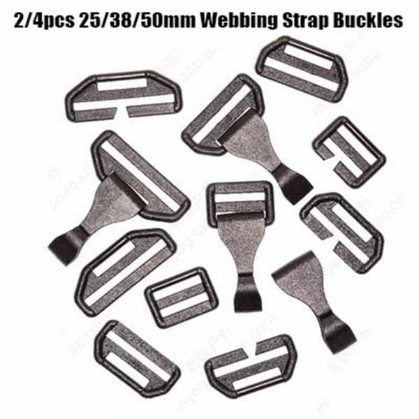 2/4 stk. Webbing Rem Spænde Slider Fastener 6 6 6