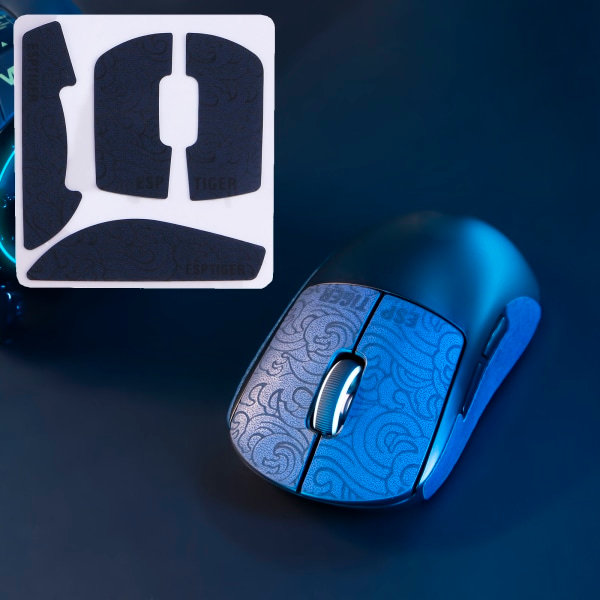 Esports Tiger Musmat Side Stickers Sved-resistent grebstape til GPRO X Superlight mus