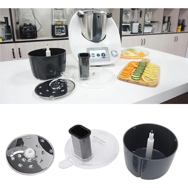Grønnsakskutter for Thermomix TM6, multifunksjonelt mikselokk, kompatibelt med Thermomix-tilbehør,