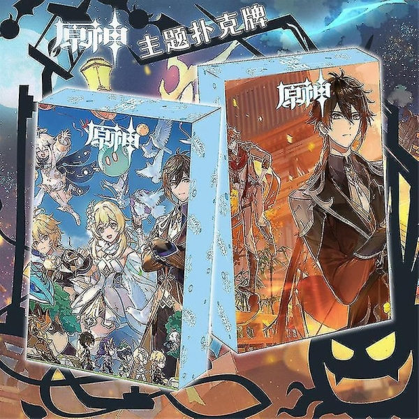 Genshin Impact Poker Spillekort Brætspil Børn Børn Legetøj Børn Legetøj Kortspil Sæt Diluc Lumine Aether Paimon Klee - Perfekt