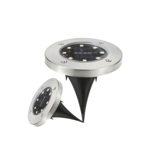 1:a Solcelledrevet Jordlamper 8 LED Lyslamper - Hvidt Lys