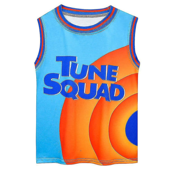 6-14 år Kid Space Jam Jersey Outfits Basket treningsoverall-9 140cm 9-10 år