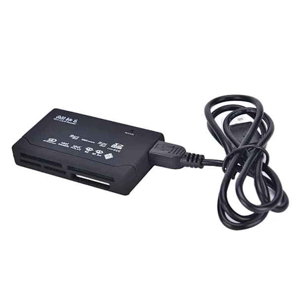 Multikortlæser USB 2.0 – Understøtter 150 Hukommelseskort