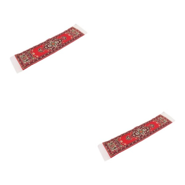 1/2 Miniatyr Golvmatta Matta för 12:e Möbeldekor 2-pack