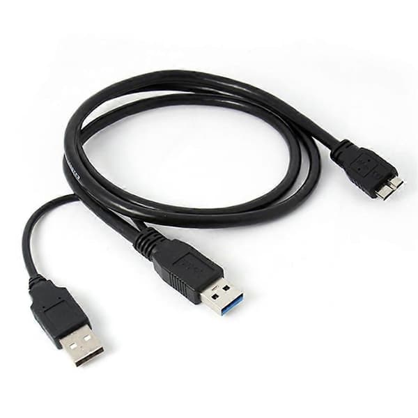 XJ-A Micro USB B 3.0 Y-kaapeli kiintolevyn kaapeli musta