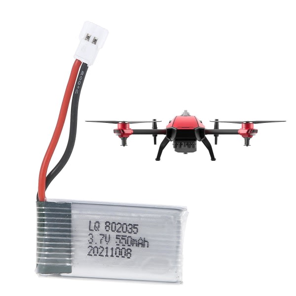 3,7v 550mah 20clipo Batteri 802035/702035 Litiumbatteri För Hubsan X4 H107 H107l H107d Mjxrc F47 Dfd-f180 Rc Drone Reservdelar