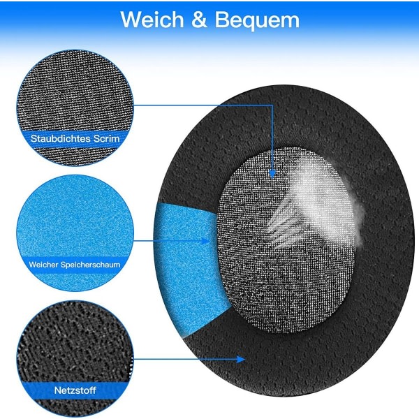 Arctis Pro öronkuddar, Ersättningskuddar kompatibla med Arctis 7 5 3