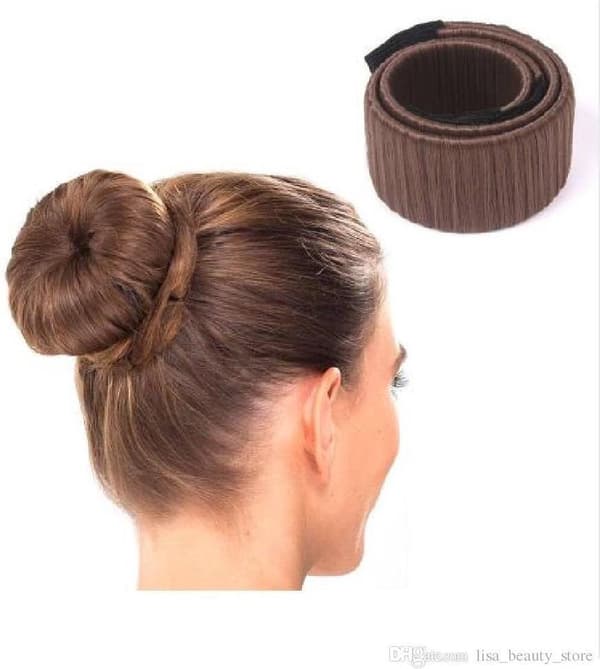 Magic Bun Maker | 2 stk. | Lav den perfekte knold | Mørkebrun