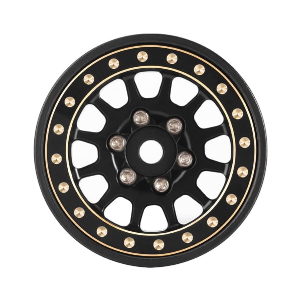 4 stk. Messing Beadlock Fælge 12-Eget Hjul til 1/18 TRX4M 1/24 SCX24 Deadbolt-RC Crawler Beadlock Hjul Opgradering Tilbehør null - A