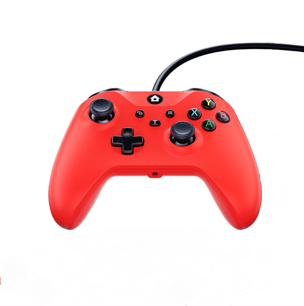 Kablet spilcontroller til Xbox One/One S/X/Series X/S/PC Windows 10 og nyere (Rød)