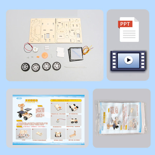 STEM Science Experiment Power Månen Mars Rover DIY Martian