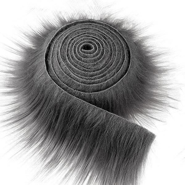 9x150 cm Tekoturkisnauha Tee-se-itse-vaatteet Ompele Fluffy Trimming S Tummanharmaa 9cm*150cm Dark gray 9cm*150cm