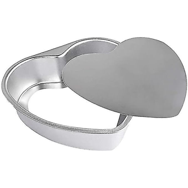 Kaka Tenn Hjärta Anodiserad Aluminium Pan Löstagbar Bas