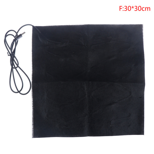 7 Kokoa USB Lämmin Hiilikuitu Lämmitetty Tyynyt Lämmitetty Takki Coat Liivit Musta 30*30cm Black 30*30cm