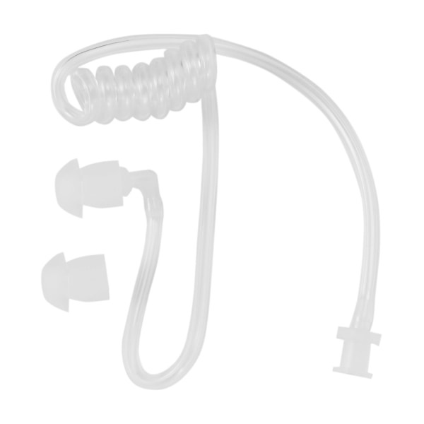 Hörlurstilbehør Transparent Coil Akustisk Air Tube Øreprop til To-vejs Radio Walkie Talkie Ear