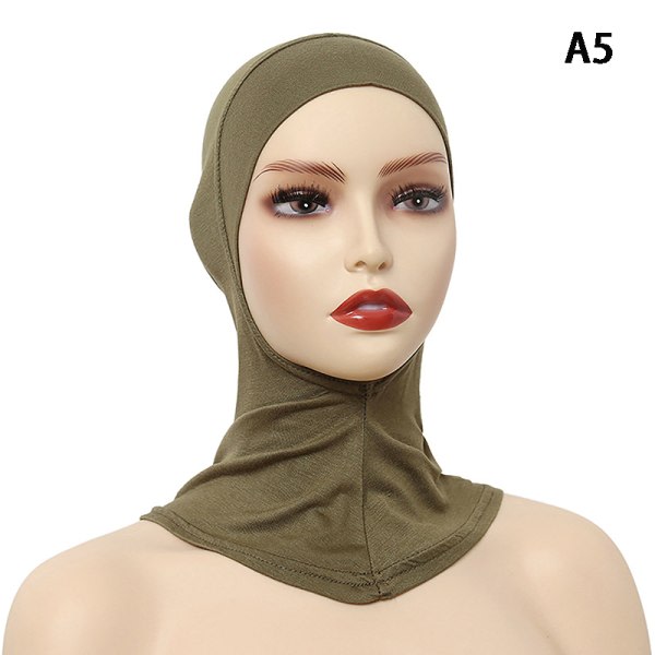 Enfarget undersjal Hijab-hette Justerbar Stretchy Turban Ful A5 ONESIZE A5 ONESIZE