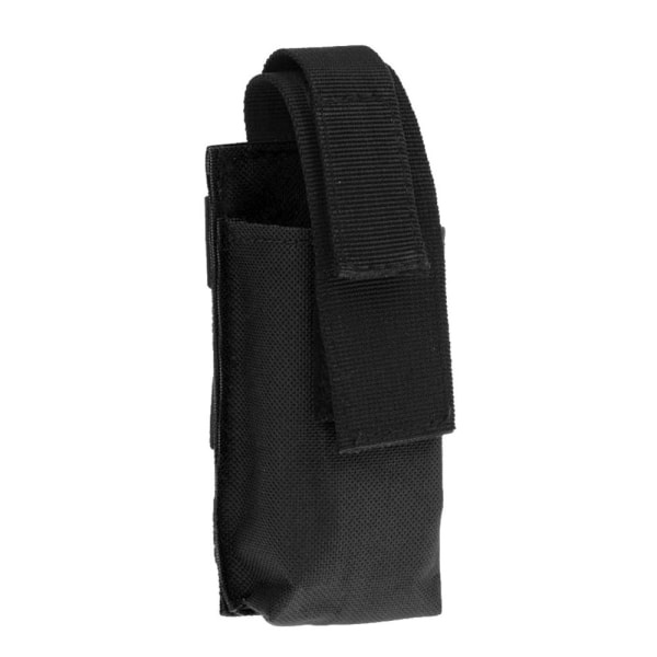 Taktisk Molle-holder Lommelygte Nylon SVART SVART Sort