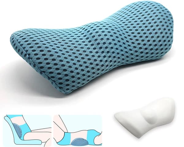 Lændestøttepude, Ergonomisk Memoryskum, Åndbar, Blå