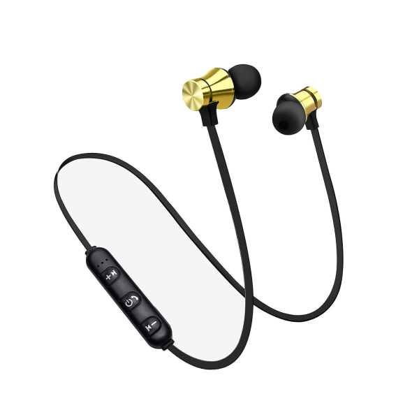 Bluetooth-stereokuulokkeet, langattomat magneettiset nappikuulokkeet, kuulokkeet, kulta Gold