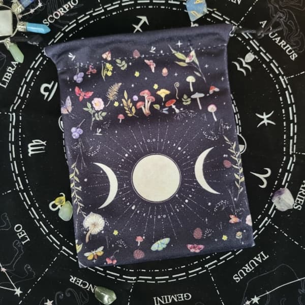 Altar Tarot Kort Opbevaringspose, Smykkepose Tarot Kortpose Terningpose Tarot Kort Holder Smykkepose Snørepose Fløjlpose null - 93