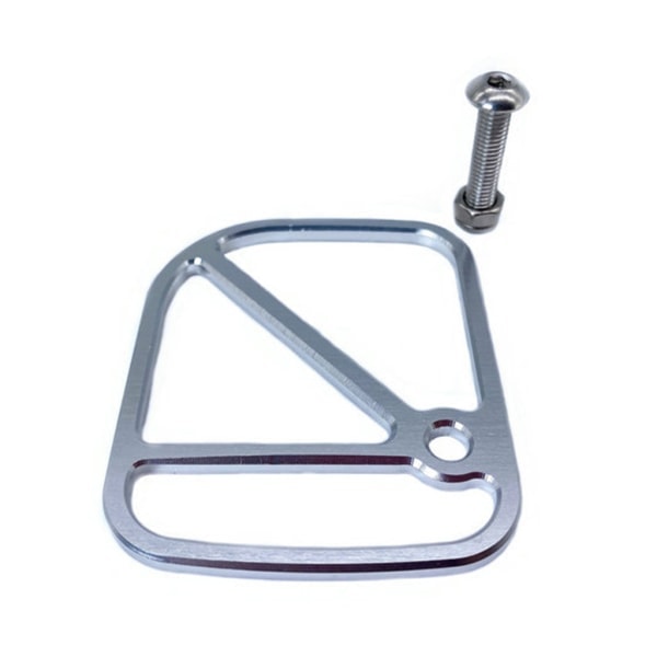 Cykelgaffelskydd Deflektorplatta Hollow Light Bromsledningsskydd Kompatibel med Brompton Cykel Tillbehör Silver