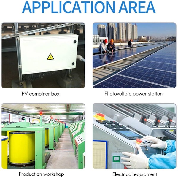10 stk. 15A Sølv PV Solarsikringer - Eksplosionssikre, 1000V
