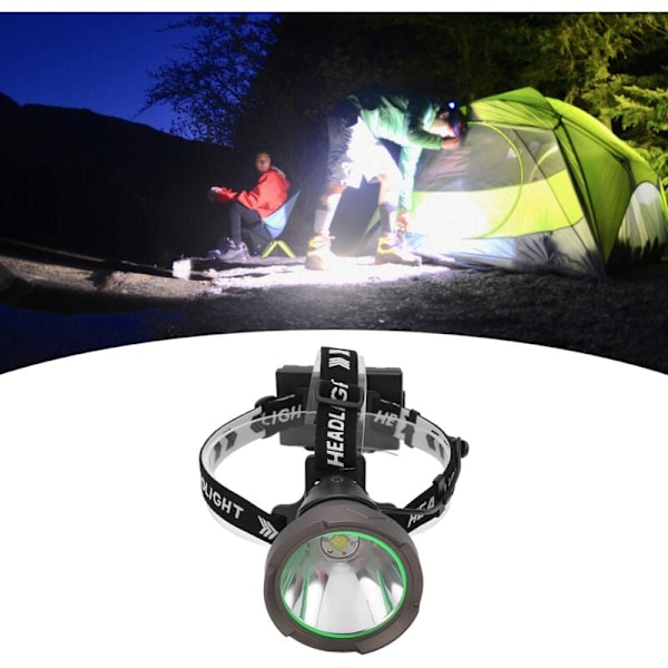 LED-pandelampe med høj lysstyrke, USB-genopladelig højeffektspandelampe til camping, vandreture og fiskeri, DUBUNS