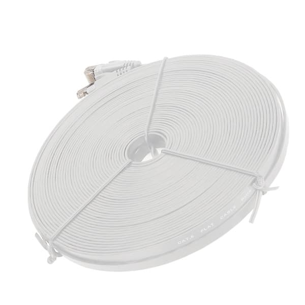 20m CAT6 Gigabit Ethernet Cable 1000Mbps RJ45 Network Cable for Routers, Laptops, White