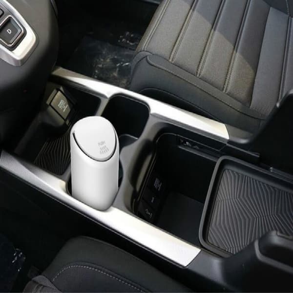 Bil soptunna Silikon Press Typ Fodral Organizer white