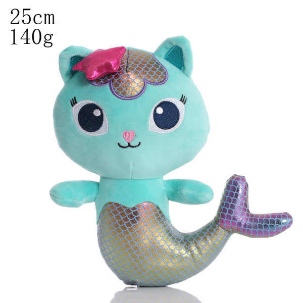Gabby's Dollhouse Plysch Leende Katt Fylld Docka C