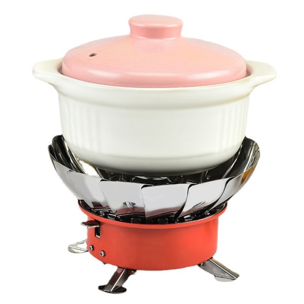 Utomhus picknick Gasbrænder Camping Vandring Fiske Mini Gasspis Cook BBQ lotus