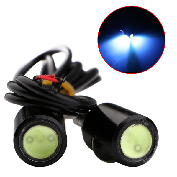 Universal Motorcykel Nummerplåtslampa LED 12V Mini Lampa Motorcykel Bromsljus Vit